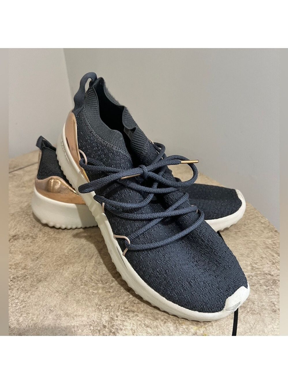 Adidas Gold and Gray Sneakers with Modern Design